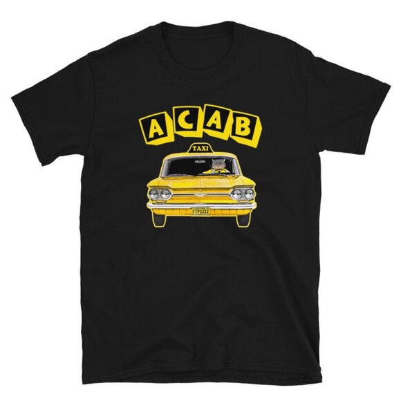 ACAB Taxi Retro Statement Graphic Collector Classic Bold Message Streetwear  150 - Picture 1 of 5